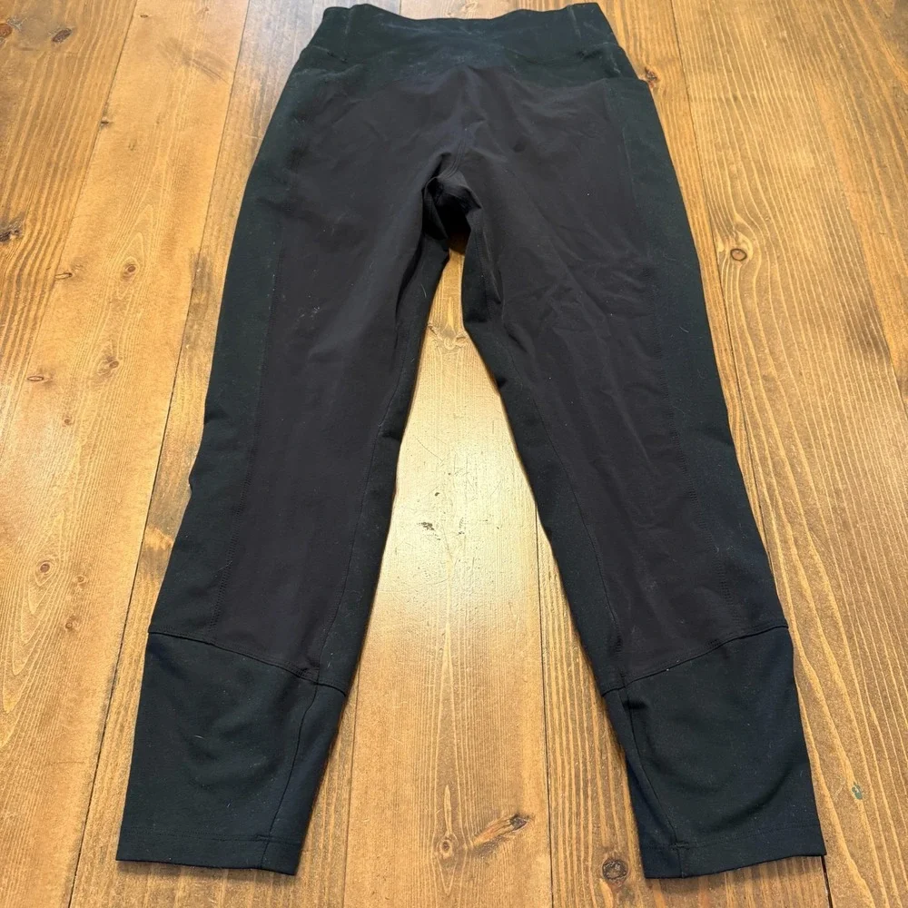 REI Co-op Trailmade Tights Women‎ M Black High Rise Stretch Pocket Activewear